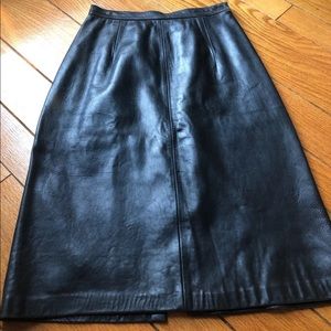 Lamb Leather pencil skirt size 8